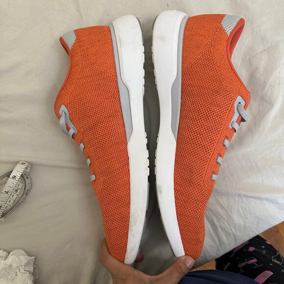 Peter Millar Glide V3 Sneaker Men’s Size 13.5 Sahar Orange MS23EF06 Knit Upper‎ - Picture 8 of 14